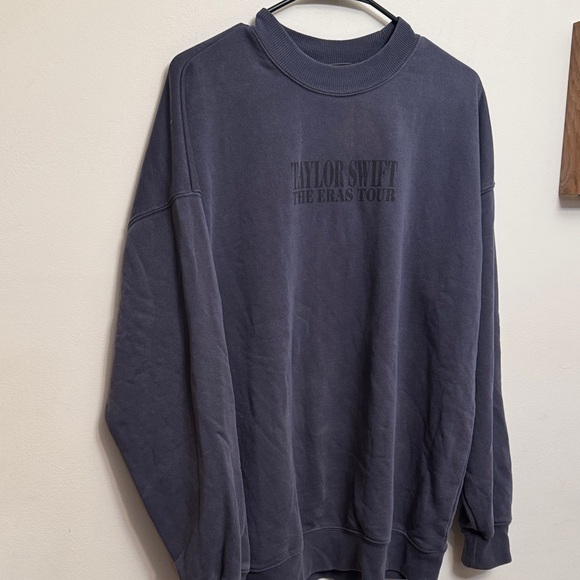 Taylor Swift Tops - Taylor Swift The Eras Tour Dark blue Gray Crewneck Sweatshirt